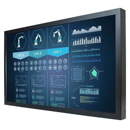 Monitor LCD - W24L100-CHA2 - Winmate, Inc. - con pantalla táctil resistiva / industrial / de visualización