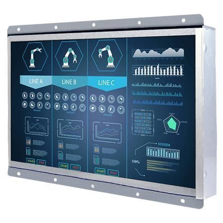 Monitor con pantalla táctil resistiva - W12L100-OFM9HB - Winmate, Inc. - industrial / de visualización / de comunicación visual