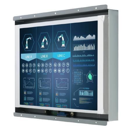 Monitor LCD - R12L600-OFM2TR - Winmate, Inc. - con pantalla táctil resistiva / pantalla táctil capacitiva PCAP / industrial