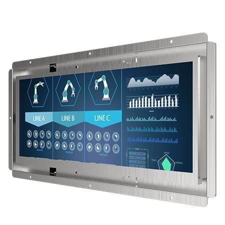 Monitor LCD - W12L100-OFB1 - Winmate, Inc. - con pantalla táctil / para interfaz HMI / 12,3"