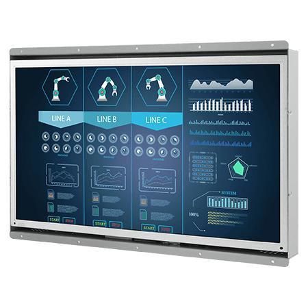 Monitor LCD - W15L100-OFA2 - Winmate, Inc. - con pantalla táctil resistiva / de comunicación visual / para máquina industrial