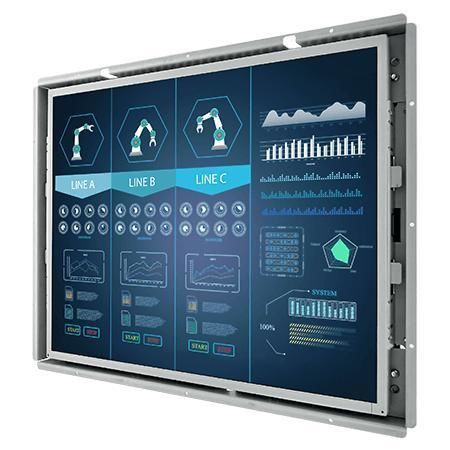Monitor LCD - R19L300-OFM2TR - Winmate, Inc. - con pantalla táctil resistiva / para máquina industrial / para interfaz HMI