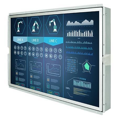 Monitor LCD - W24L100-OFA2HB - Winmate, Inc. - con pantalla táctil resistiva / de visualización / de comunicación visual
