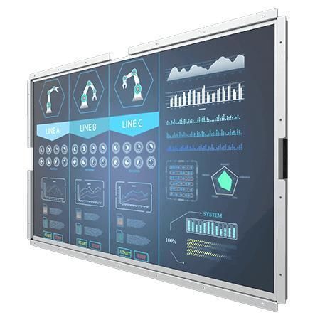 Monitor LCD - W43L300-OFA1 - Winmate, Inc. - táctil / para máquina industrial / para interfaz HMI