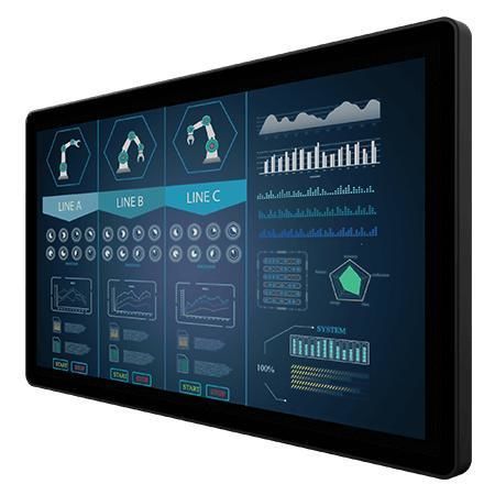 Monitor LCD - W22L100-PTA3 - Winmate, Inc. - con pantalla táctil multipuntos / con tecnología capacitiva proyectada / de visualización