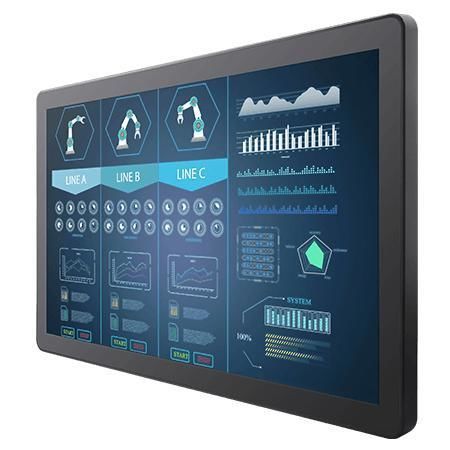Monitor con pantalla táctil multipuntos - W24L100-GCA2 - Winmate, Inc. - pantalla táctil capacitiva PCAP / para altas cargas / industrial