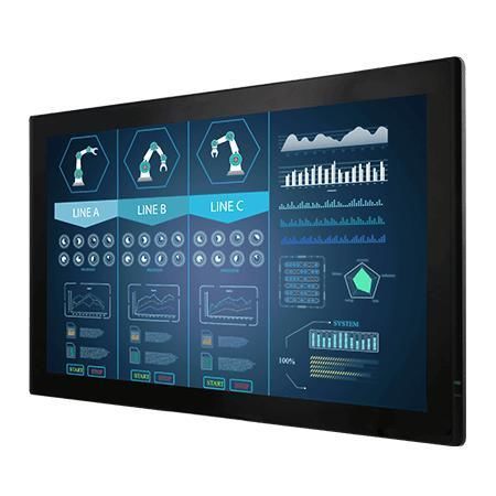 Monitor de pantalla táctil multipunto - W32L100-PTA1-4K - Winmate, Inc. - pantalla táctil capacitiva PCAP / de visualización / para máquina industrial