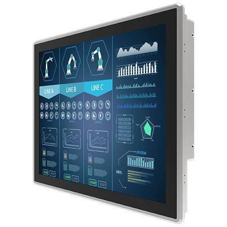 Monitor LCD - R17L100-PPM1 - Winmate, Inc. - de pantalla táctil multipunto / pantalla táctil capacitiva PCAP / de visualización
