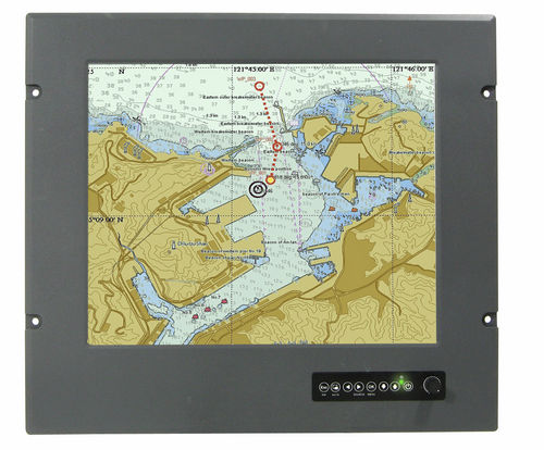 Visualizador para aplicaciones marinas - R17L500-MRM1 - Winmate, Inc. - con pantalla táctil resistiva / 1280 x 1024 / 17"