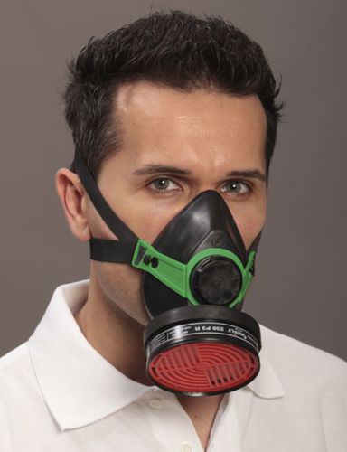 Máscara de protección semimáscara - Polimask 230 - EKASTU Safety - de 1 filtro / de conexión de rosca