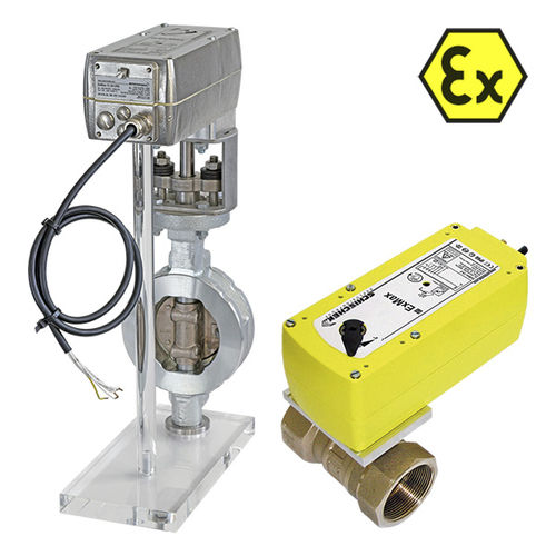 Actuador para válvula eléctrico - ExMax, RedMax, InMax - Rotork Schischek - tipo cuarto de vuelta / 90° / ATEX