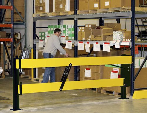 Barrera-esclusa peatonal - Safe-T-Gate&trade; - Rite-Hite - manual / de metal / de plástico