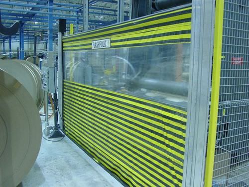 Capó de protección para máquina industrial - FlashFold™ - Rite-Hite - vertical