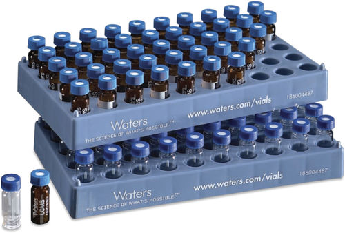 Frasco cilíndrico - Waters - de vidrio / para preparación de pruebas