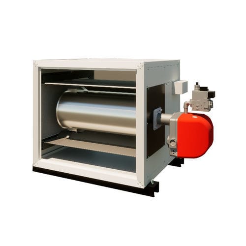 Generador de aire caliente estacionario - TEC series - MET MANN - de gas / de gasóleo / con chimenea