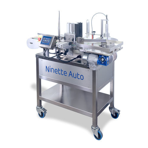 Máquina de etiquetado semiautomática - CDA - para botellas / de latas / para frascos