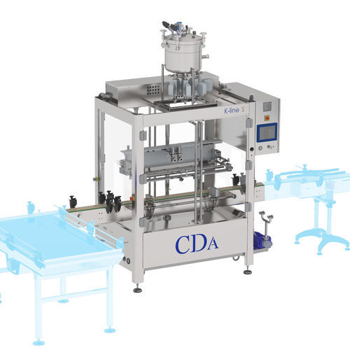 Llenadora taponadora etiquetadora automática - CDA - para valla / para botellas / para producto denso