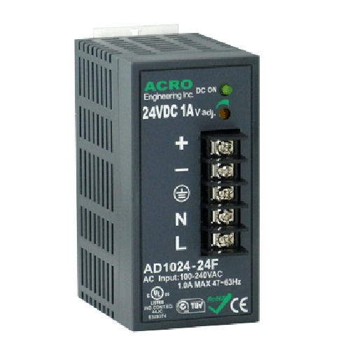 Alimentación eléctrica en riel DIN - AD1024F series - Acro Engineering inc. - AC/DC / de múltiples salidas / robusta