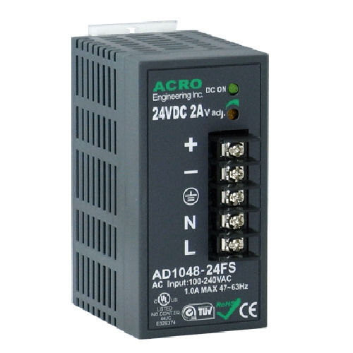 Alimentación eléctrica en riel DIN - AD1048FS series - Acro Engineering inc. - AC/DC / de múltiples salidas / robusta