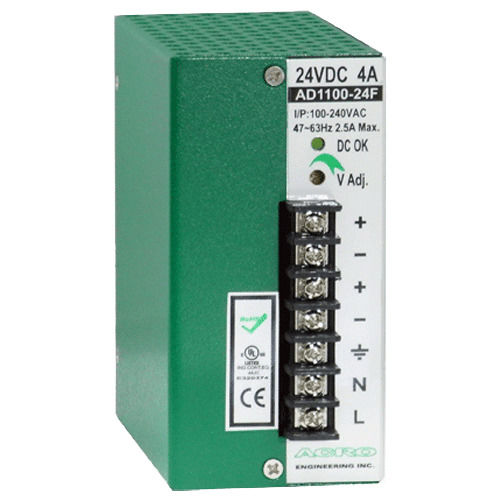 Alimentación eléctrica en riel DIN - AD1100F series - Acro Engineering inc. - AC/DC / de múltiples salidas / robusta