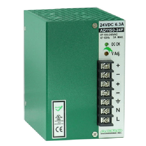 Alimentación eléctrica en riel DIN - AD1150F series - Acro Engineering inc. - AC/DC / de múltiples salidas / robusta