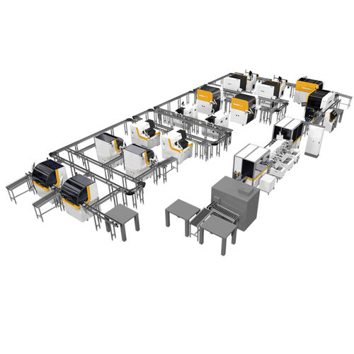 Sistema de transporte para vidrio corrector - Satisloh - para laboratorio / para lentes oftalmológicas / de cinta transportadora