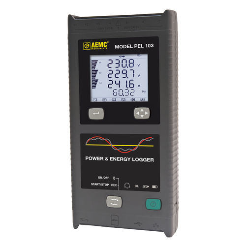 Registrador de datos de potencia - PEL 103 - AEMC Instruments - de energía / USB / bluetooth