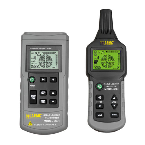 Detector de fallas para cables - 6681 - AEMC Instruments - portátil / digital