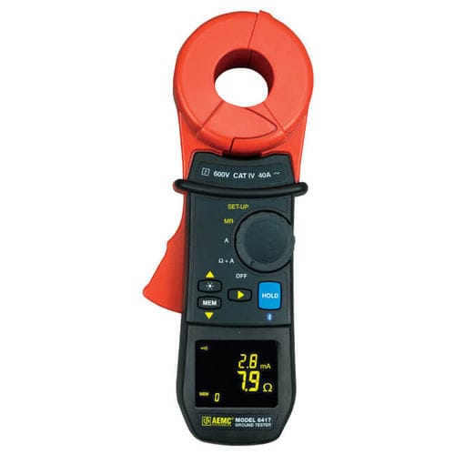 Comprobador de continuidad - 6417 - AEMC Instruments - de impedancia / de resistencia de puesta a tierra / de masa