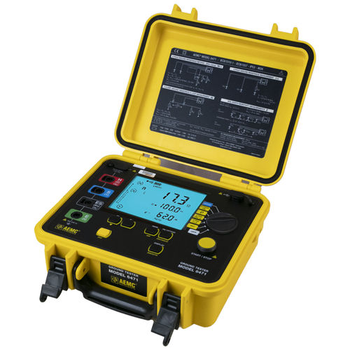 Comprobador de potencia - 6471 - AEMC Instruments - de resistencia de puesta a tierra / de masa / de suelo