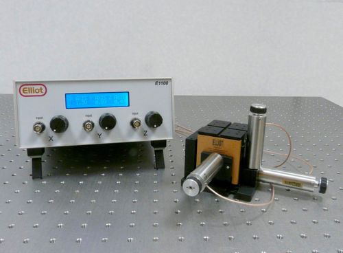 Platina de posicionamiento XYZ - MDE625  - Elliot Scientific - piezoeléctrica / manual / 3 ejes
