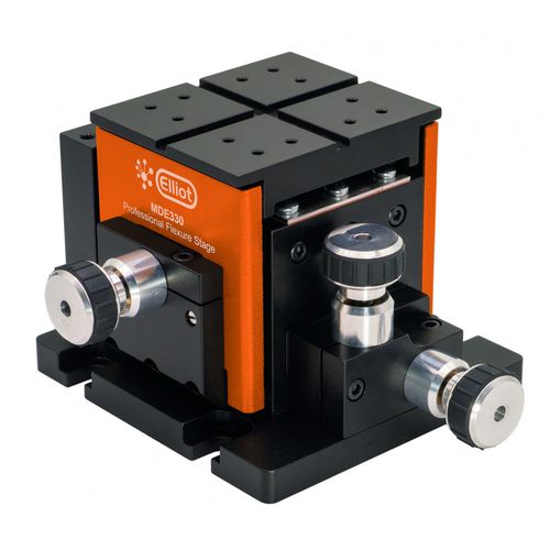 Platina de posicionamiento XYZ - MDE120 - Elliot Scientific - vertical / manual / piezoeléctrica