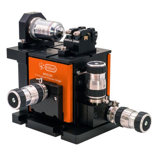Platina de posicionamiento XYZ - MDE510  - Elliot Scientific - manual / 3 ejes / de precisión