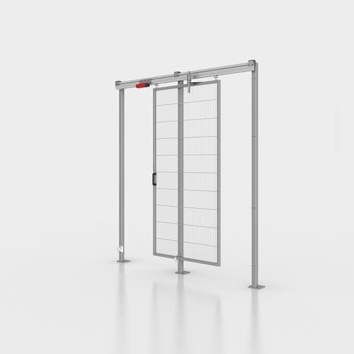 Puerta corredera - ST - HANS GEORG BRÜHL - de aluminio / de acero / para interior