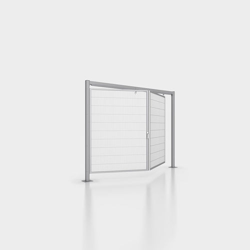 Puerta corredera - FASTG - HANS GEORG BRÜHL - plegable / de acero / para interior
