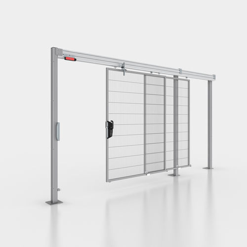 Puerta corredera - STT - HANS GEORG BRÜHL - de aluminio / de acero / para interior