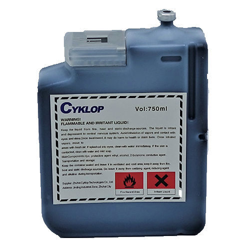 Tinta para impresión por inyección de tinta - Cyklop - de etiquetas códigos de barras / para máquina de codificación y marcaje