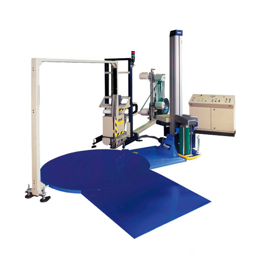 Envolvedora con plataforma giratoria - TWINPACK - Cyklop - manual / para palés / para flejadora