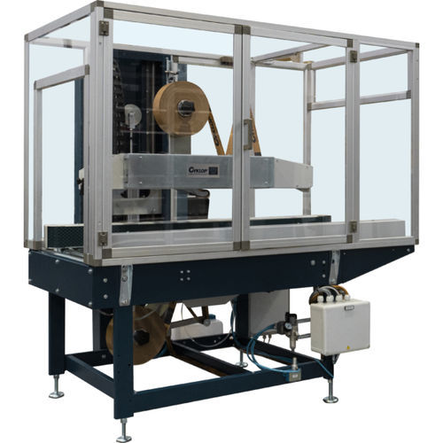 Precintadora de cajas de cartón de solapa simple - ZUMET MATIC X - Cyklop - cinta adhesiva / papel engomado / totalmente automática