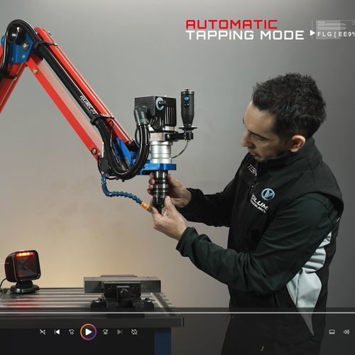 Máquina de roscado con brazo articulado - JT3150 Evo&sup2; - VASTC - VOLUMEC® & EASYARM - brushless / eléctrica / control de velocidad