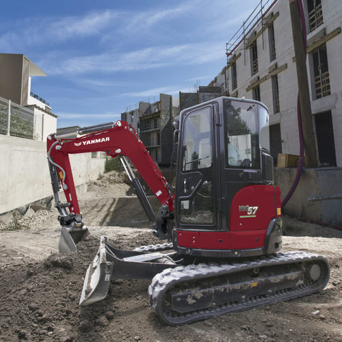 Miniexcavadora - ViO57-6B - YANMAR COMPACT EQUIPMENT EMEA S.A.S. - con orugas / diésel / para obra de construcción