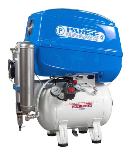 Compresor de aire - P30 OF2P-PREBox-CC - Parise Compressori - estacionario / sin aceite / para aplicaciones dentales