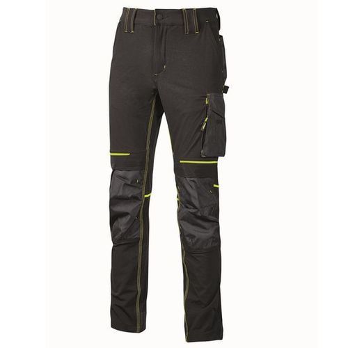 Pantalón de trabajo - ATOM - U Group Srl - de tejido / negro / con bolsillo para filtro