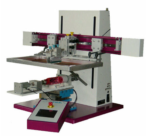 Máquina de serigrafia automática - SP-400 - ST Drucksysteme - monocroma / para productos cilíndricos / en plano