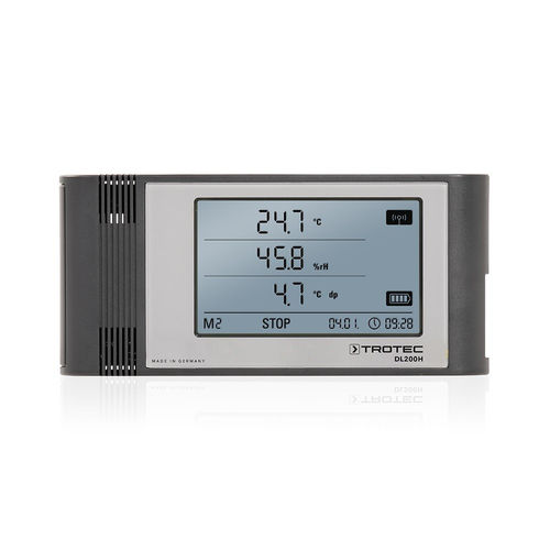 Data logger de punto de rocío - DL200H - Trotec GmbH - de temperatura y humedad / con pantalla / multicanales