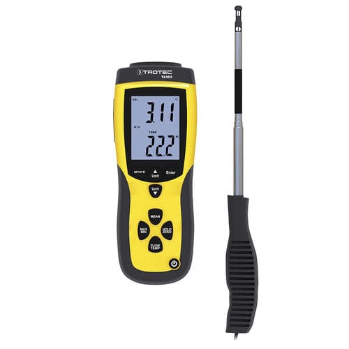 Termo-anemómetro de hilo caliente - TA300 - Trotec GmbH - portátil