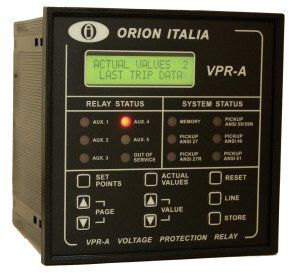 Relé de protección de sobretensión - VPR-A - Orion Italia - de subtensión / de fases / de ausencia de fases