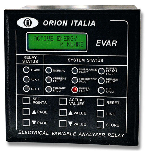 Relé de vigilancia de corriente - EVAR - Orion Italia - de tensión / trifásico / para motor eléctrico