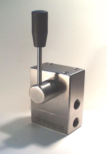 Distribuidor hidráulico de 2/2 vías - NRV 2/2 - SSH Stainless - de globo / de palanca / compacto
