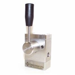 Distribuidor hidráulico de 3/3 vías - NRV 3/3 - SSH Stainless - de globo / de palanca / compacto